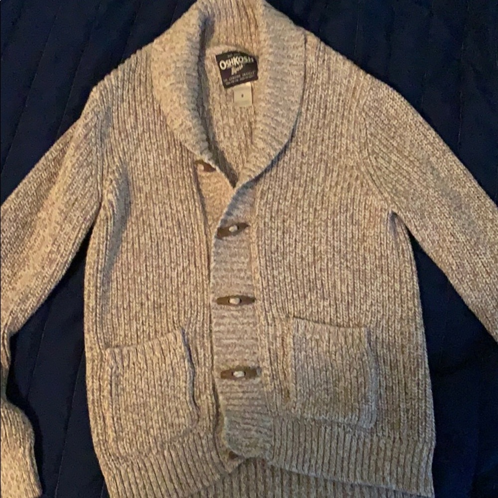Boys Shawl Collar Sweater